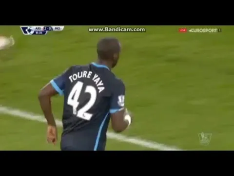 Bàn thắng tuyệt đẹp của Yaya Toure vs Arsenal