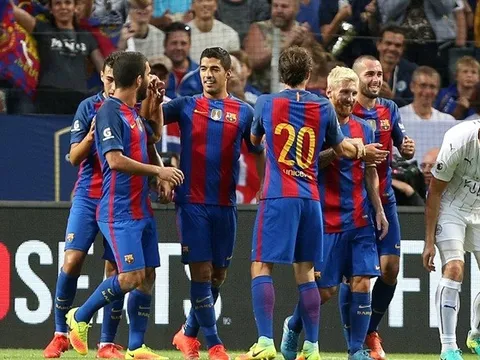 Barca đả bại Leicester trong trận cầu chênh lệch về đẳng cấp