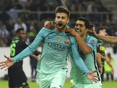 Barca nhọc nhằn đánh bại M’Gladbach