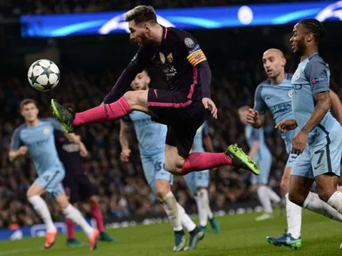 Barca thua Man City, Messi vẫn lập kỉ lục ở Champions League