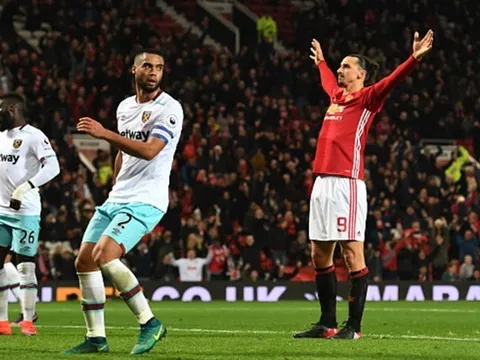 Bị chê sút kém, Man Utd 'nã' tới 4 bàn vào lưới West Ham
