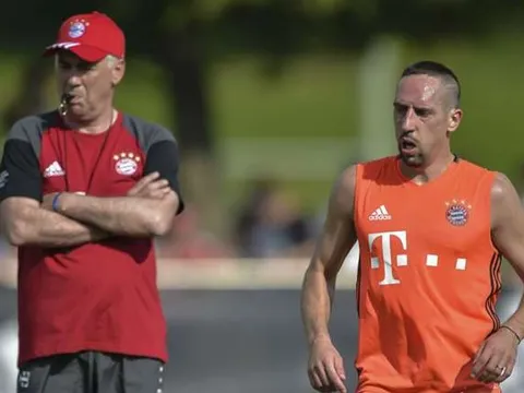 Bị Pep hắt hủi, Ribery quyết đặt niềm tin vào Ancelotti