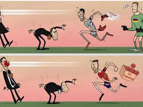 Biếm họa Ramos và Buffon gây họa cho đội nhà