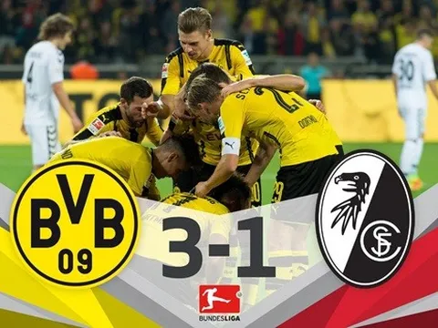 Borussia Dortmund 3-1 Freiburg (Vòng 5 Bundesliga)