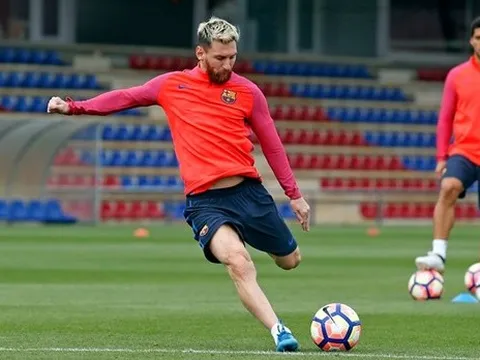 Cận cảnh: Messi và đồng đội liên tục phô diễn kỹ thuật, chờ hạ Atletico