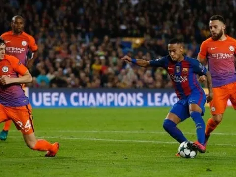 Cận cảnh quả 11m hỏng ăn của Neymar trước Man City