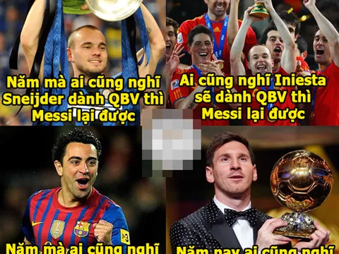 Ảnh chế: Messi "hớt tay trên" QBV 2016 của CR7; Than Quảng Ninh phá kỷ lục chuyển nhượng vì Hulk?