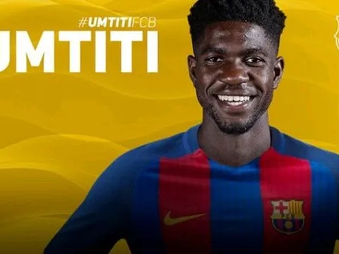 Chính thức: Barca sở hữu thành công Umtiti