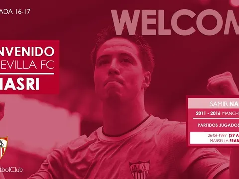 Chính thức: Nasri đến La Liga