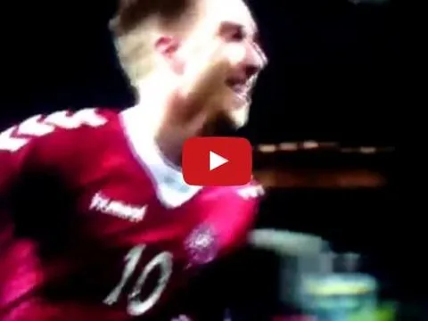 Christian Eriksen solo từ giữa sân ghi bàn cực đẹp vs Kazakhstan