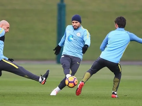 Chùm ảnh: Aguero, Yaya Toure cười tươi trước đại chiến Chelsea