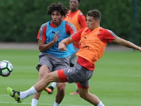 Chùm ảnh: Arsenal luyện tập trước đại chiến với Liverpool