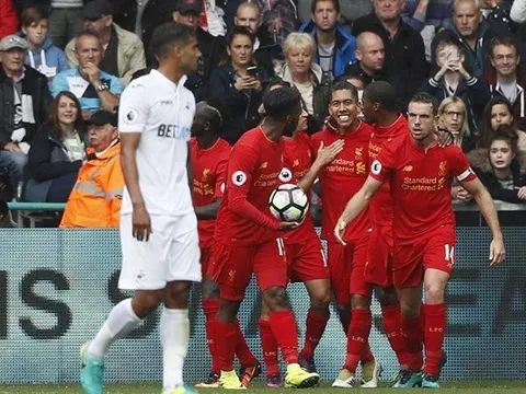 Chùm ảnh: Bẻ cánh 'Thiên nga', Liverpool phả hơi nóng vào Man City
