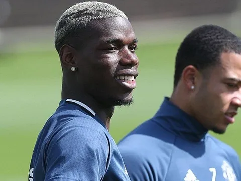 Chùm ảnh: Buổi tập đầu tiên tràn ngập tiếng cười của Pogba tại M.U