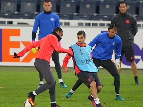 Chùm ảnh: Mkhitaryan phấn khích, tập luyện hăng say trước trận gặp Fenerbahce