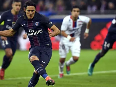 Cú đúp của Cavani giúp PSG đả bại Lyon, áp sát Nice