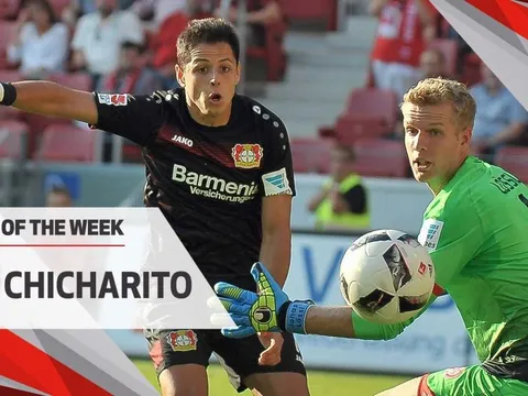 Cú hat-trick của Chicharito vào lưới Mainz