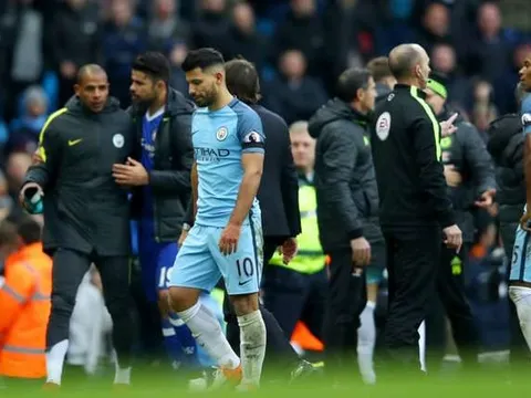 Cú SỐC cho Man City: Aguero nhận án phạt cực nặng
