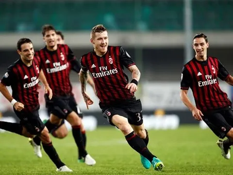 Đánh bại Chievo trên sân khách, AC Milan chen chân vào top 3