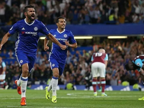 Diego Costa giúp Chelsea giành trọn 3 điểm trước West Ham