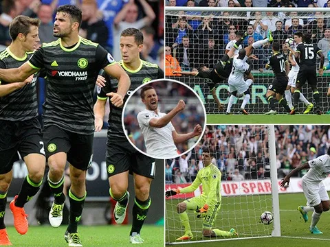 Diego Costa hóa người hùng, Chelsea thoát thua trước Swansea