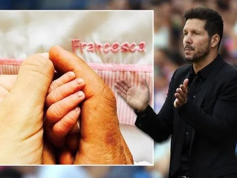 Diego Simeone hạnh phúc đón 'hậu duệ' thứ tư