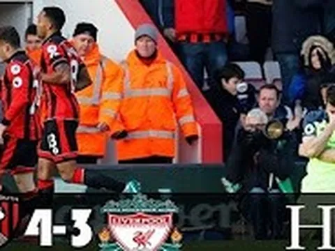 Diễn biến thất bại 3-4 của Liverpool trước Bournemouth