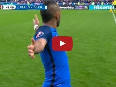 Dimitri Payet chơi rất hay trong trận Pháp 5-2 Iceland
