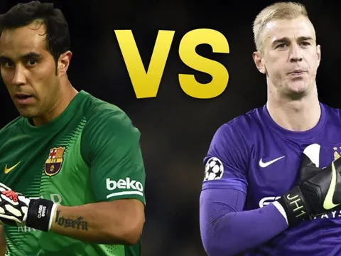 Đọ găng Claudio Bravo và Joe Hart