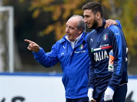 Donnarumma trở thành trò cưng của Ventura trên sân tập
