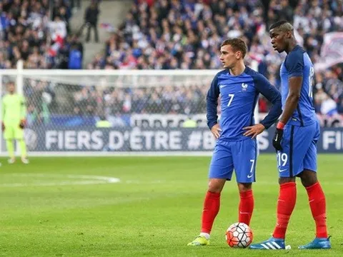 Dư âm Pháp 2-1 CH Ireland: Griezmann - Pogba và bức tranh tương phản
