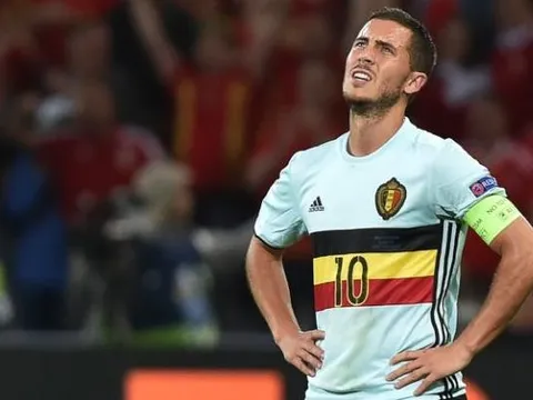 Eden Hazard chơi đầy nỗ lực vs xứ Wales