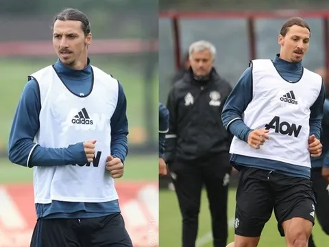 Buổi tập đầu tiên của Ibrahimovic tại Manchester United