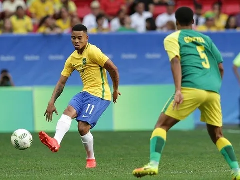 Gabriel Jesus lỡ cơ hội vàng giúp U23 Brazil giành chiến thắng