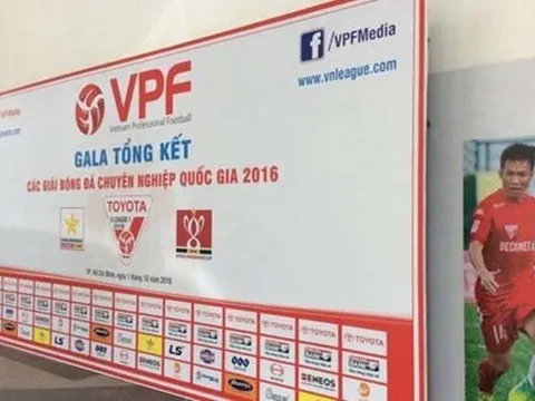 Gala trao giải các Giải BĐCN QG 2016: Lễ tôn vinh các danh hiệu