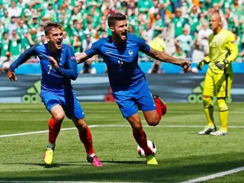 Griezmann lập cú đúp, Pháp ngược dòng tiến vào tứ kết