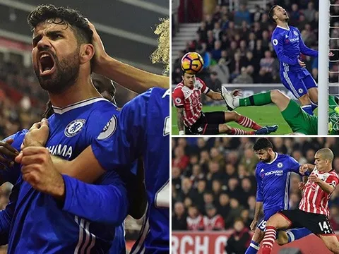 Hazard phút thứ sáu, Costa lập siêu phẩm giúp Chelsea thắng đẹp Southampton