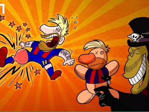 Hí họa Messi bị yểm bùa nên chấn thương liên tục