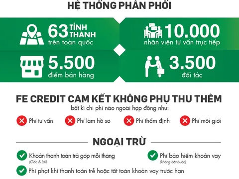 Nhanh chóng, dễ dàng khi vay tiêu dùng tại FE CREDIT
