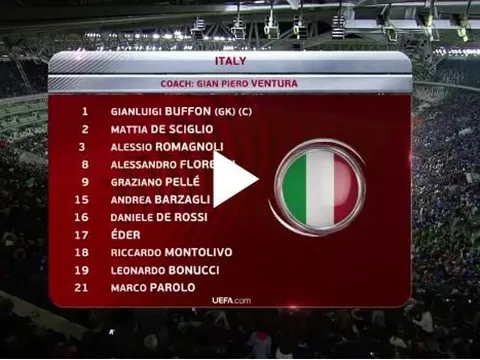 Italia 1-1 Tây Ban Nha (vòng loại World Cup)