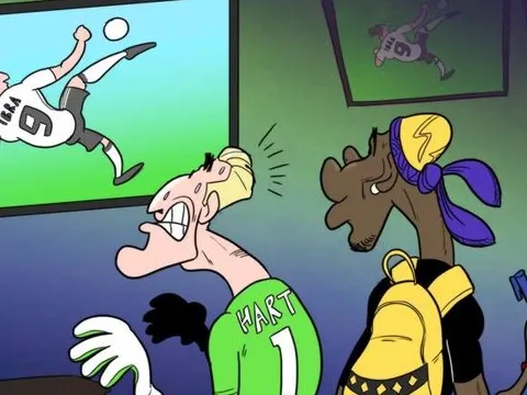 Joe Hart lạnh sống lưng trước siêu phẩm của Ibrahimovic