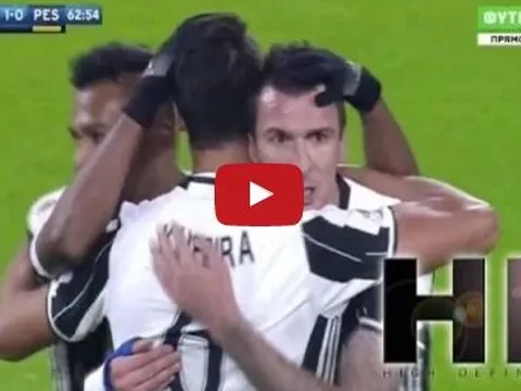 Juventus 3-0 Pescara (vòng 13 Serie A)
