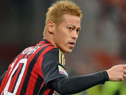 Keisuke Honda trong màu áo AC Milan