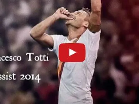 Khả năng kiến tạo tuyệt vời của Francesco Totti