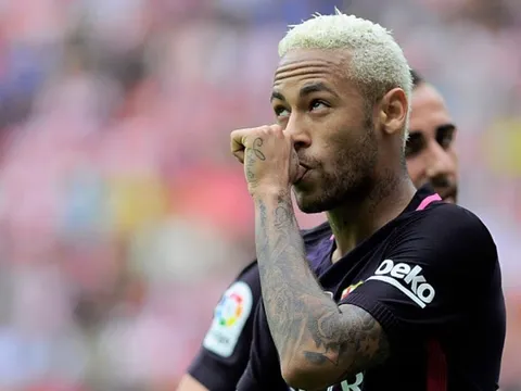 Không Messi, Neymar giúp Barca tàn sát Sporting Gijon
