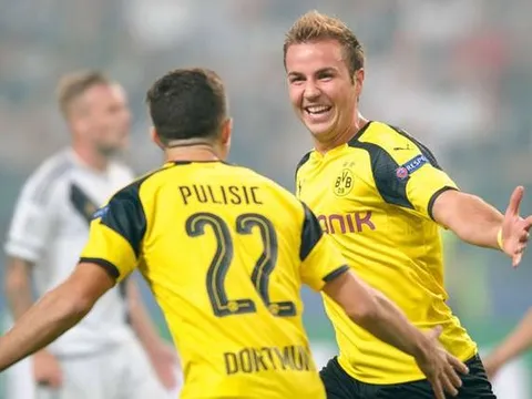 Legia Warsaw 0-6 Borussia Dortmund (Bảng F)