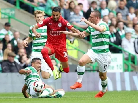 Riyad Mahrez đã bay đến London sau siêu phẩm vào lưới Celtic