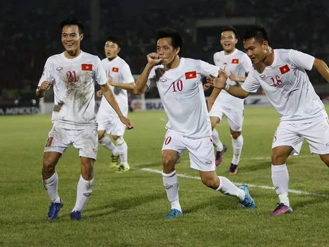 Màn ăn mừng phong cách của tuyển Việt Nam vs Myanmar