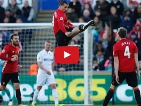Màn trình diễn ấn tượng của Zlatan Ibrahimovic vs Swansea