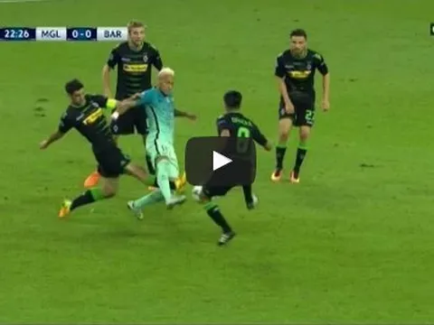 Màn trình diễn của Neymar vs Borussia Monchengladbach